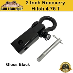 Tow Bar Recovery Hitch Receiver Bow Shackle 2 Inch Aluminium 4.75T Off Road 4X4