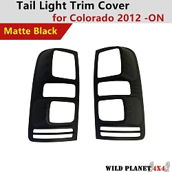 Matte Black Tail Light Cover to suit Holden Colorado RG 2012-Onwards