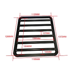 Universal Aluminium Low Profile Roof Rack 1300MM X 1200MM 