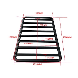 Universal Aluminium Car Trailer Canopy Roof Rack Modular Platform 1900MM X 1300MM 