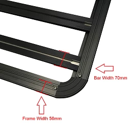 Universal Aluminium Car Trailer Canopy Roof Rack Modular Platform 1900MM X 1300MM 