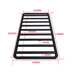 Universal Aluminium Car Trailer Canopy Roof Rack Modular Platform 2100mm x 1300mm