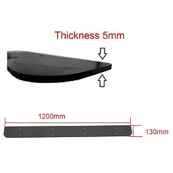 Car Rack Aerodynamic Roof Wind Fairing Air Deflector Kit Black 