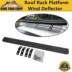 Car Rack Aerodynamic Roof Wind Fairing Air Deflector Kit Black 