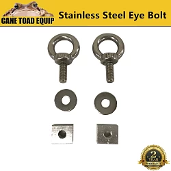 2 X Stainless Steel Eye Bolt Tie Down Kit for Platform Roof Rack fix The 4WD Awning 