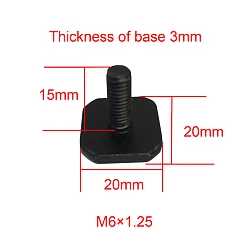 8xT-Bolt 20x20mm Thread for Roof Rack Platform Channel Awning Accessories M6 8 pack