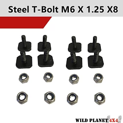 8xT-Bolt 20x20mm Thread for Roof Rack Platform Channel Awning Accessories M6 8 pack