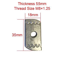 Channel Nut x4 18x35mm Fit Rhino Rack Platform Roof Rack Thread M8 x 1.25mm 4 pack Slot Nuts