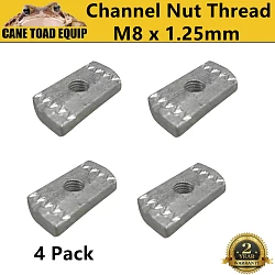 Channel Nut x4 18x35mm Fit Rhino Rack Platform Roof Rack Thread M8 x 1.25mm 4 pack Slot Nuts