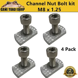 Channel Nut Bolt 4 Set 18x35mm M8 Fit Rhino Rack Platform Roof Rack Fastener T & C Roof Channel Rack