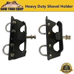 Double Shovel Holder Heavy Duty Roof Rack Mount 4x4 Steel Powder Coated Basket 4wd