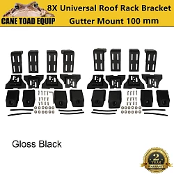 4x Universal Gutter Mount Roof Rack Brackets 100mm 