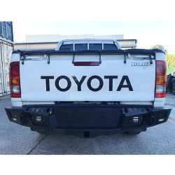 Rear Bar Bumper For Toyota Hilux N70 N80 2005 - 2021 Steel Step Protection TOW 4WD