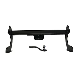 Rear Step Bumper Bar TOW BAR Black to suit Toyota Hiace 2005-2019 LWB Only