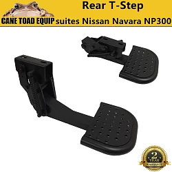 Rear Ute Tub Step suites Nissan Navara NP300 D23 2015-On 4WD Heavy Duty Folding T-Step