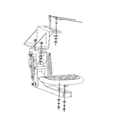 Rear Ute Tub Step suites Toyota Hilux N80 N70 2005-On 4WD Heavy Duty Folding Side T-Step