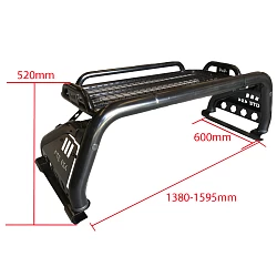 Sports Bar Roof top Tub Rack universal Fits Hilux Ranger most ute half length Roll Bar