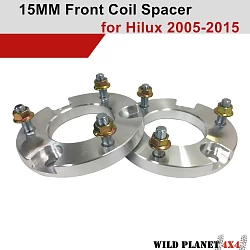 Front Strut Spacers 15mm suits Toyota Hilux Lift Kit 05-21 N70 N80 front Coil Shock Suspension KUN GUN