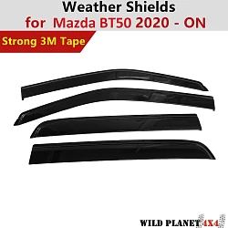 Premium Weather Shield Window Visor Weathershield for Mazda BT50 2020-On Dual Cab