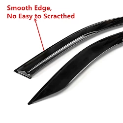 Premium Weathershields for Hilux Dual Cab 2015-20 Toyota Slim Fit Design N80