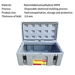 50+160L Poly Tool Box Storage Grey