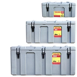 50+90+160 LPoly Tool Box Storage Grey