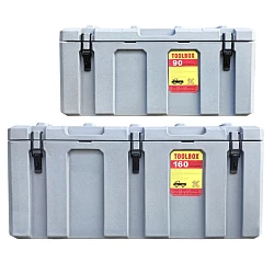 90+160L Poly Tool Box Storage Grey