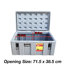 50+90L Poly Tool Box Storage Grey