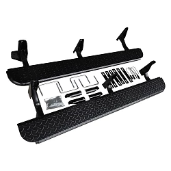 Heavy Duty Steel Side Steps / Rock Sliders with Brush Bars for Toyota Landcruiser 100 Series