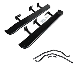 Heavy Duty Steel Side Steps / Rock Sliders with Brush Bars for Prado 150 Series