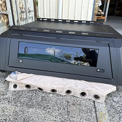 Steel Canopy for Toyota Hilux + with Pet Window Doors