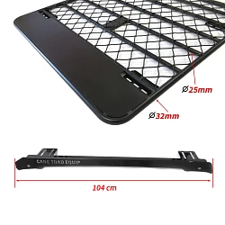 Roof Rack For Hilux Ranger Triton Navara Dmax Aluminium Dual Cab UTE Powder Coated 4WD Luggage Carrier