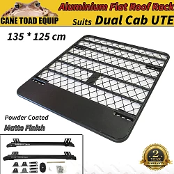 Roof Rack For Hilux Ranger Triton Navara Dmax Aluminium Dual Cab UTE Powder Coated 4WD Luggage Carrier