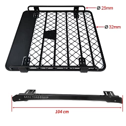 Tradesman Roof Rack for Hilux Ranger Triton Navara Dmax Aluminium Powder Coated Dual Cab UTE 4wd Luggage Basket Carrier