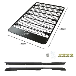 Flat Roof Rack Fits TOYOTA Land Cruiser 100 Aluminium Alloy Powder Coated Low Profile 4wd Luggage Carrier Trade