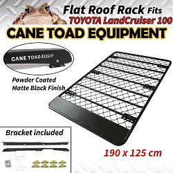 Flat Roof Rack Fits TOYOTA Land Cruiser 100 Aluminium Alloy Powder Coated Low Profile 4wd Luggage Carrier Trade