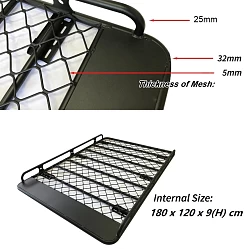 Roof Rack Fits Land Cruiser 100 Aluminium Alloy Powder Coated Tradesman Cargo 4wd Luggage Carrier Trade