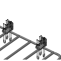 Universal Awning Bracket Powder Coated Steel Suit Roof Rack Flat Tray Platform