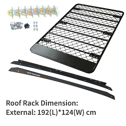 Roof Rack Fits Isuzu MU-X mux Aluminium Powder Coated Low Profile platform Alloy Hydronalium