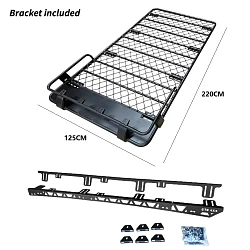 Roof Rack Basket Fits TOYOTA Prado 120 series Aluminium Alloy CARGO 4X4 4WD Cage Hydronalium