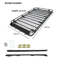 Roof Rack Basket Fits TOYOTA Prado 120 series Aluminium Alloy CARGO 4X4 4WD Cage Hydronalium