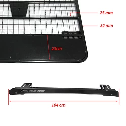 Roof Rack Fits TOYOTA Hilux 97-15 Ute Powder Coated Steel 4wd Luggage Basket Carrier Trade Low Profile