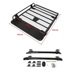 Ute Roof Rack Basket Fits TOYOTA Hilux 97-15 Powder Coated Steel Tradesman 4wd Luggage Basket Carrier