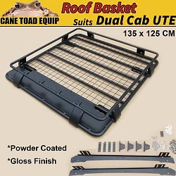 Roof Basket Fits TOYOTA Hilux Powder Coated Steel 4WD Cage Luggage Carrier Cargo