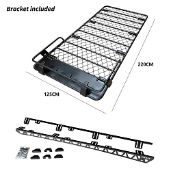 Roof Basket Rack Fits Nissan Patrol Y62 Aluminium Alloy Powder Coated Roof Tent 4X4 4WD Hydronalium