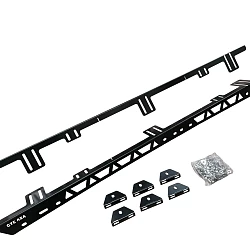 Roof Rack Backbone Mounting Rails Fits TOYOTA Prado 120 series Steel Powder Coated Low Profile