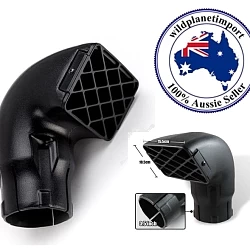 Snorkel Head Air Ram Head 3.5  85MM Safari Airtec Airflow all brand replacement