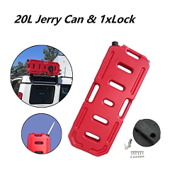 20L Jerry Can with Mounting Holder & Lock Red