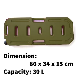 30L Jerry Can Rotopack Lockable Army Green