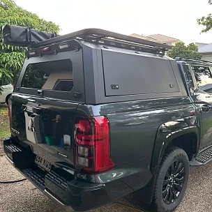 Image of Gen 2 Aluminium Canopy for Mitsubishi Triton MV 2024 Ons + Roof Rack